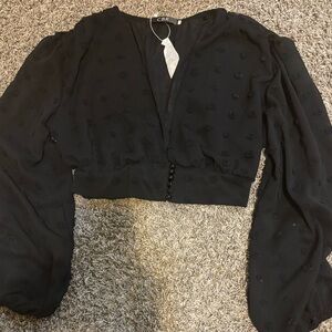 CBR Black Polka Dot Blouse